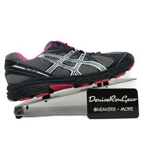 Asics Womens GLS T28BQ Black Gray Running Shoes 8
